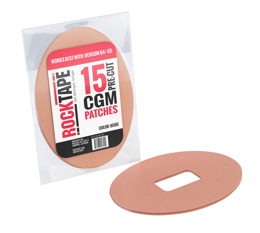 Continuous Glucose Monitor Patches - Beige - Rocktape UK